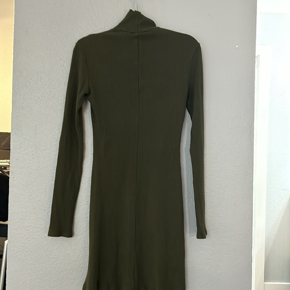 Reformation long sleeve turtle neck rib knit dress - Picture 8 of 8